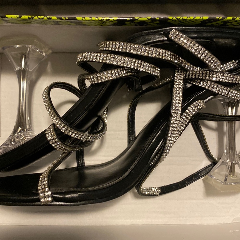 Worn once! Cape Robbin strap up  with rhinestones